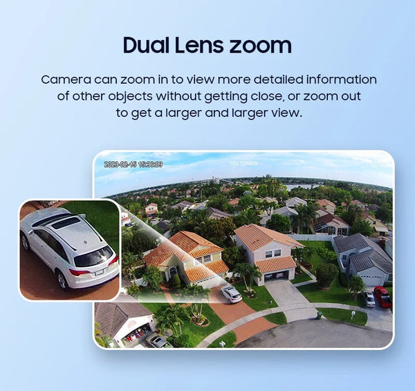 CRONY ST-558-8MP-12X-4G Dual Lens Zoom Solar Battery Camera Solar Camera CCTV Surveillance PIR Outdoor 12X Zoom Dual Lens