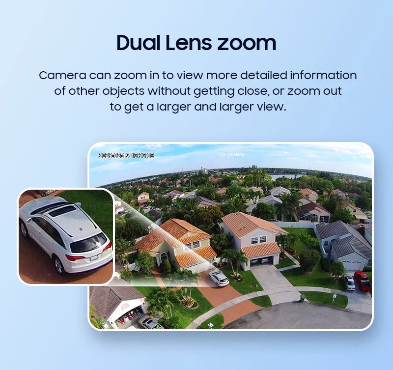 CRONY ST-558-8MP-12X-4G Dual Lens Zoom Solar Battery Camera Solar Camera CCTV Surveillance PIR Outdoor 12X Zoom Dual Lens