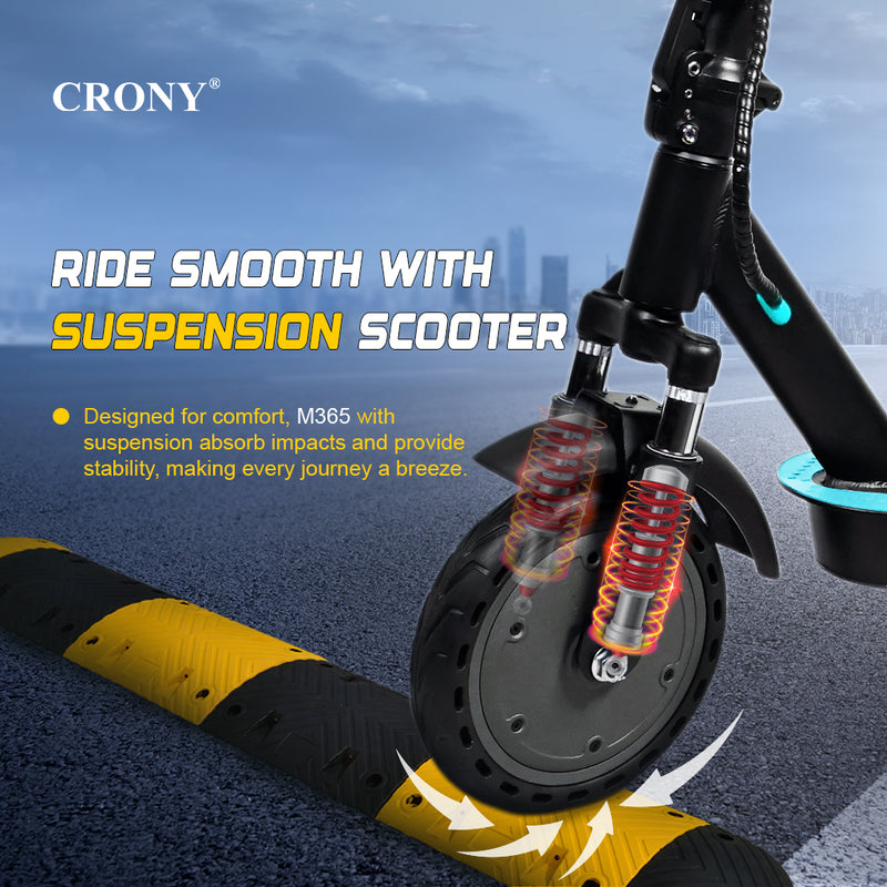CRONY XM M365 blue  with Suspension and APP E-Scooter Max speed 45 KM/H Electric Scooter Aluminium Alloy Folded 8.5 Inch tires