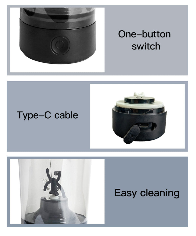 CRONY VT-006 Self-mixing Cup Portable Sustainable Rechargeable Plastic Electric Shaker Water Bottles