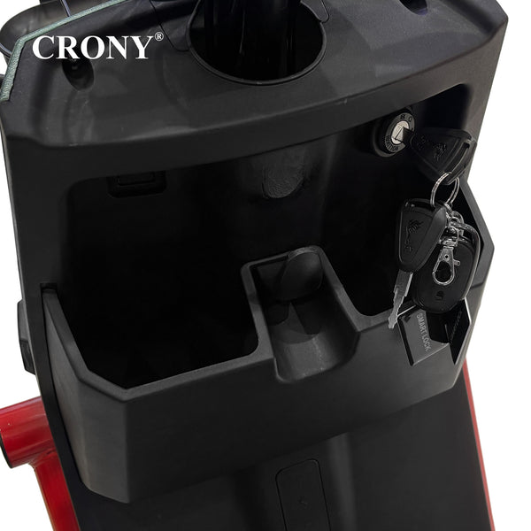 CRONY T10 Tank Electric Scooter, Green, 800W Motor, 48V 20Ah Detachable Battery, 40–60 km/h Top Speed, 40–50 km Range, Dual Seat, Front & Rear Suspension, LCD Display, Front Basket & Bluetooth Speaker