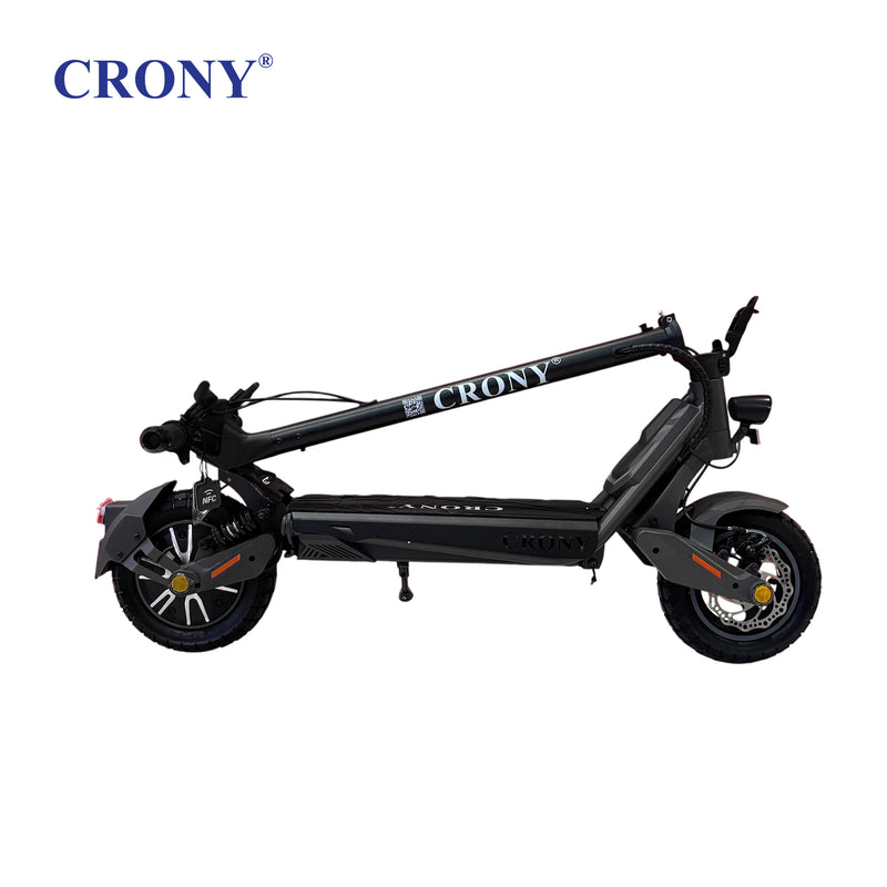 CRONY N07 GT Electric Scooter, 2000W Motor, 48V 18.5Ah Battery, 45–70 km/h, 45–60 km Range, Dual Suspension, 10-Inch Tires, NFC Unlock & App Connectivity
