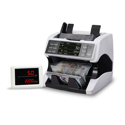 CRONY AL-920 Mix value Money Counter Machine, 1200 PCS/Min High-Speed Bill Counter with UVMG/MY/IT/2 CIS Detection, 400-500 Bill Hopper, 200 Bill Stacker, 3 Counting Modes, Currency Customization, USB & RS-232, 1 Year Warranty