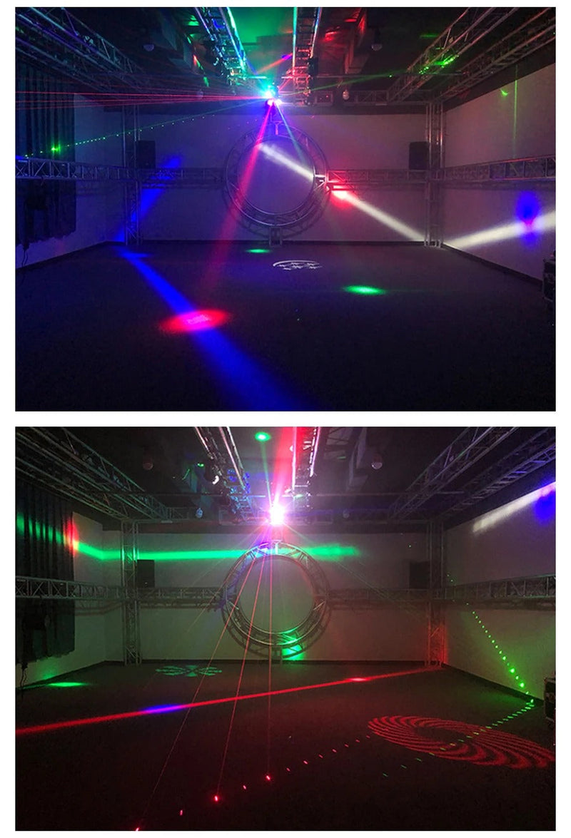 CRONY 24PCS 4in1 Moving Head Light Beam Strobe Effect Led Moving Head DMX  DJ Disco Rotating Magic Ball Lights RGBW