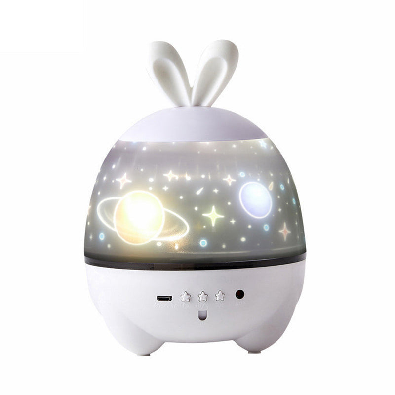 rabbit 6 kinds of pattern light Starry Sky Luminous Projection Nebula Music