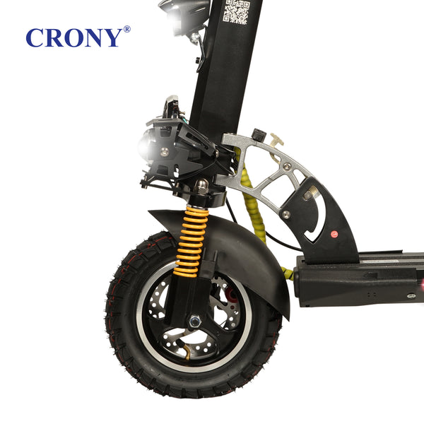CRONY V10+ PRO 1500W 10 inch Wide tire High configuration E-Scooter Electric Scooter 10" Off-Road Tires Bluetooth Speaker Phone Holder