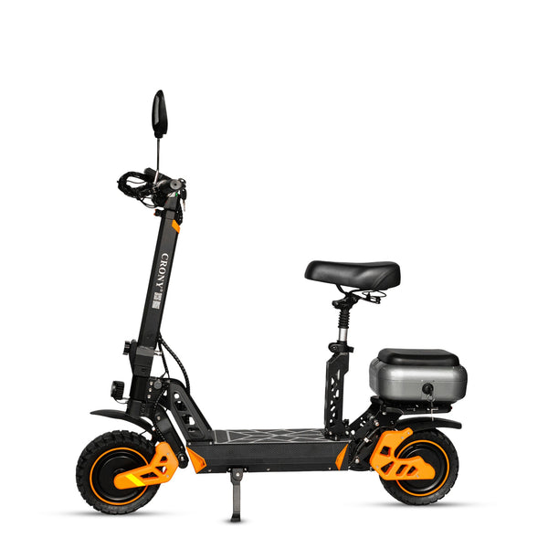 CRONY M4 Max Dual Drive Electric Scooter 1200Wx2 Motors 48V/20AH Battery 35-50KM Range Disc Brakes Front/Rear Suspension