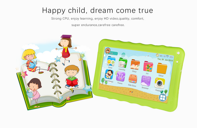 CRONY K19 9-inch 8GB ROM 512MB RAM Android WIFI Kids Tablet | Orange