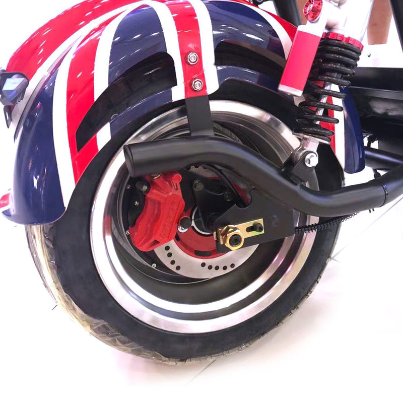 CRONY NEW X1 Harley Electrocar car With BT Speaker Electrocar car Citycoco Fat Tire Electric Motorcycle Red spider