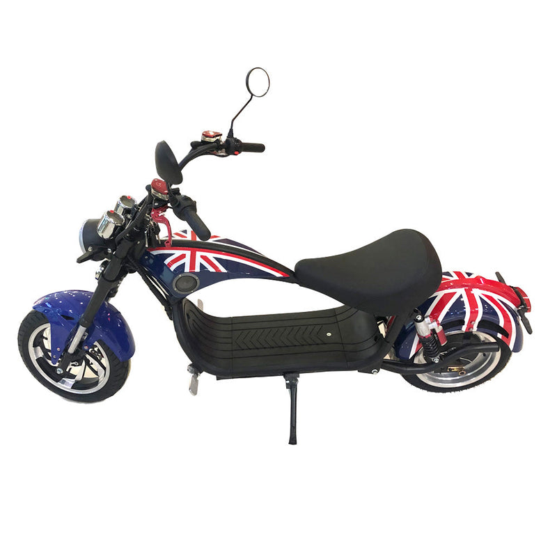 CRONY NEW X1 Harley Electrocar car With BT Speaker Electrocar car Citycoco Fat Tire Electric Motorcycle Red spider