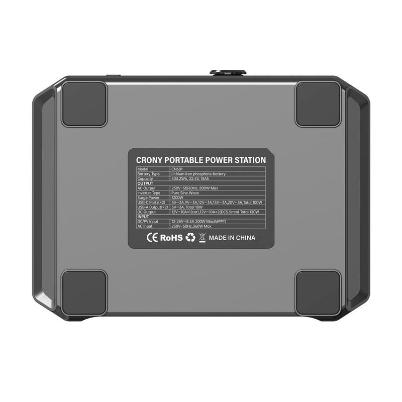 CRONY  CN601-800W Portable Power Station Portable Outdoor Power Lithium Iron Phosphate Energy Storage Power