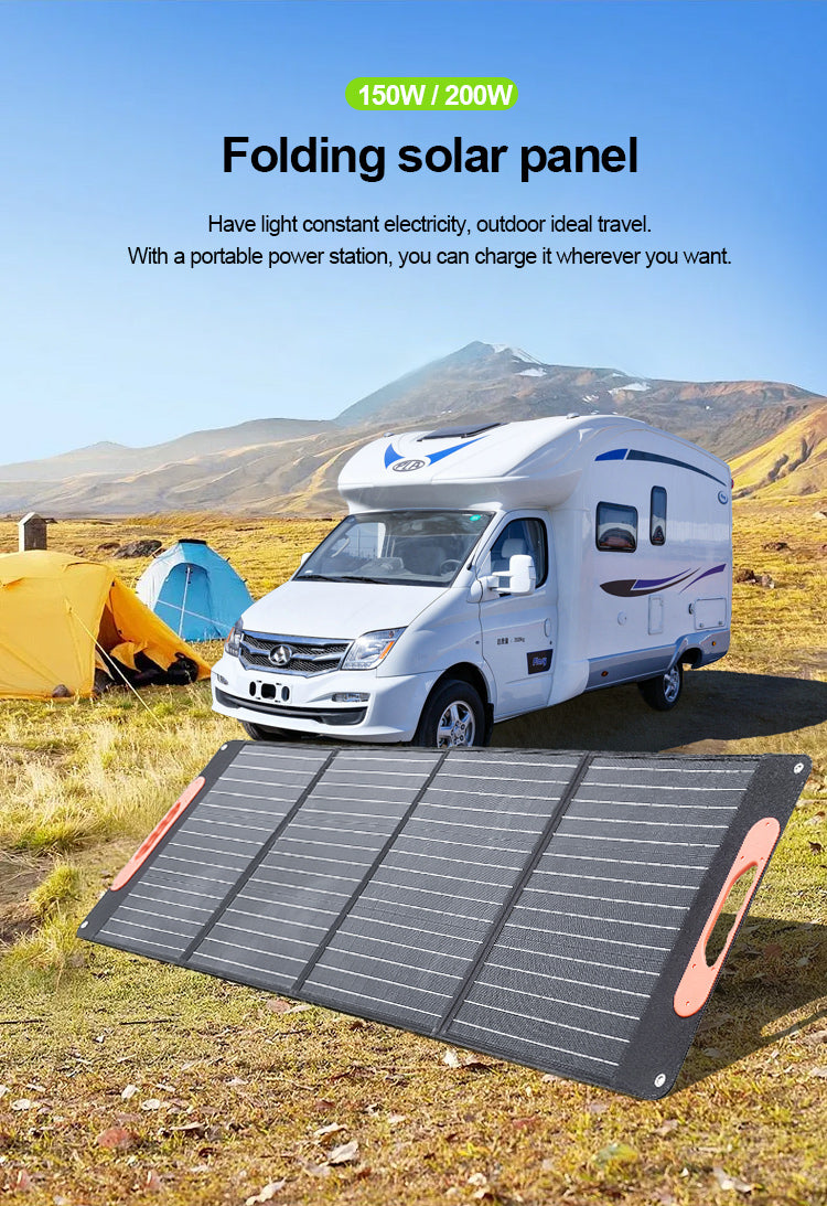 CRONY 200W Portable Solar Panels foldable solar panel for camping