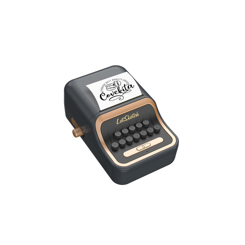 CRONY WP9520 Mini Thermal Label Printer Vintage Look Handheld Portable Wireless Mini Thermal Barcode Sticker Label Printer Ink-free