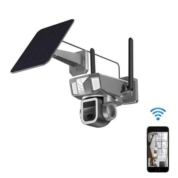 CRONY Y7B 4G-4K-8MP Solar Dual-lens Continuous Zoom Camera