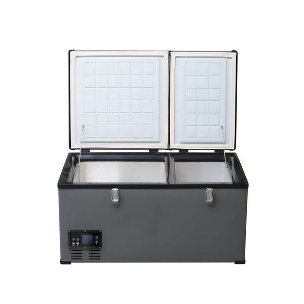 CRONY BCD80 80L Portable Car Refrigerator Freezer for RV Truck Outdoor Use with LCD Temperature Control -20 to 10 Celsius
