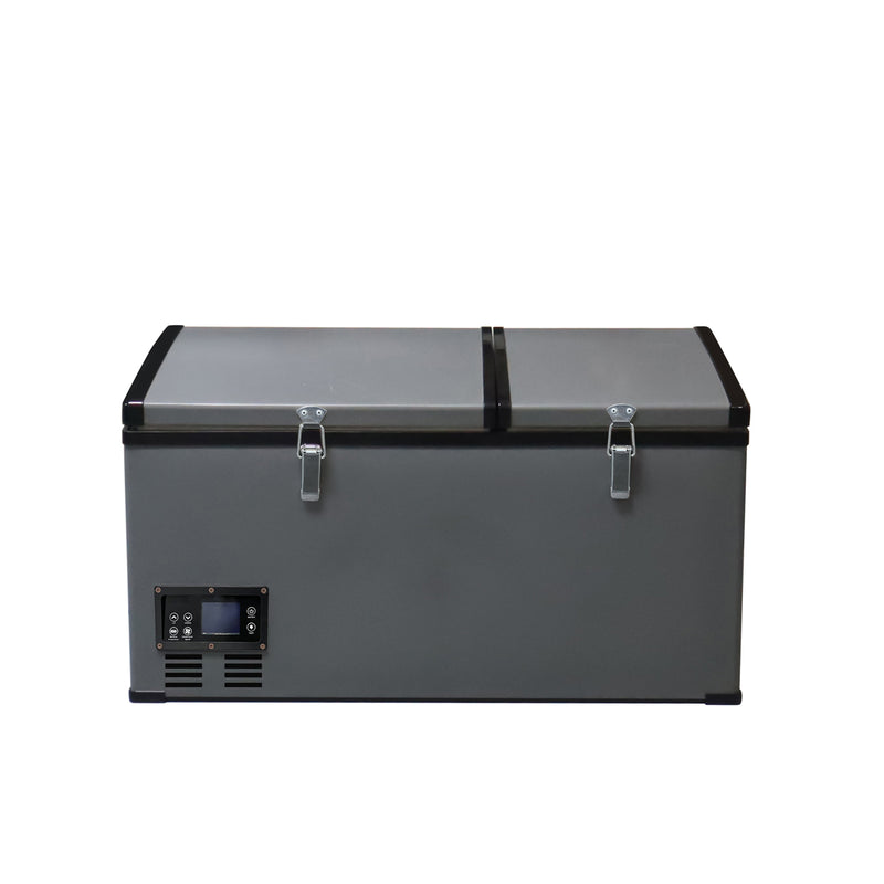 CRONY BCD80 80L Portable Car Refrigerator Freezer for RV Truck Outdoor Use with LCD Temperature Control -20 to 10 Celsius