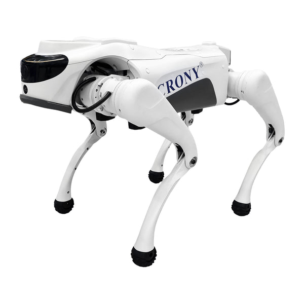 CRONY Advanced Smart AI Robot Dog, engineered for advanced technology enthusiasts, education, research, and AI development. Designed with a premium aluminum alloy frame combined with high
