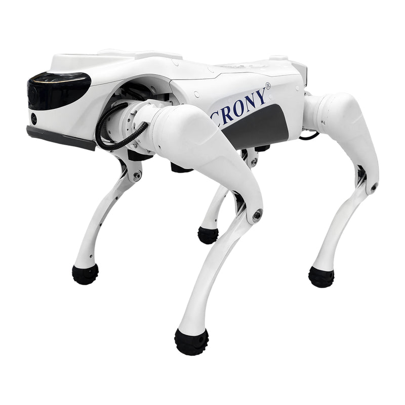 CRONY Advanced Smart AI Robot Dog, engineered for advanced technology enthusiasts, education, research, and AI development. Designed with a premium aluminum alloy frame combined with high