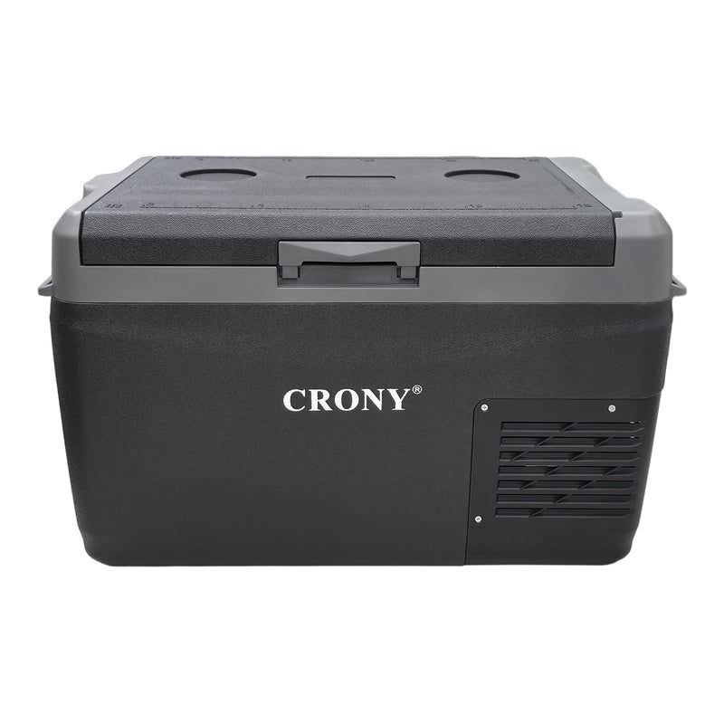 CRONY GC30 Portable Car Refrigerator 29L, 12V/24V DC & 100-220V AC Electric Cooler, -20°C to 20°C Temperature Range, LED Control Panel, Interior LED Light, Bottle Opener & Cup Holder, 1-Year Warranty