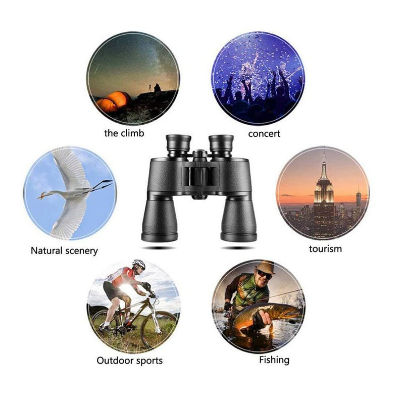 20X50 Binoculars HD Powerful campingy Binocular high Magnification Telescope Night Vision Travel - Edragonmall.com