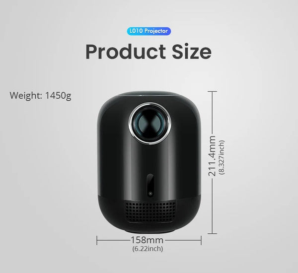 CRONY L010 LCD Smart Projector Android 11 WIFI Mini Portable 4K Full HD 1080p