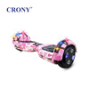 CRONY D1+ Pink Smart Self-Balancing Hoverboard 250W Bluetooth Speaker, LED Lights, ABS Body, 12KM/H Speed, 15KM Range, Electric Hoverboard for Kids & Adults