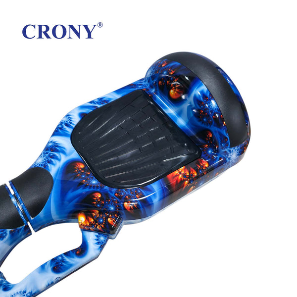 CRONY D1+ Blue Smart Self-Balancing Hoverboard 250W Bluetooth Speaker, LED Lights, ABS Body, 12KM/H Speed, 15KM Range, Electric Hoverboard for Kids & Adults