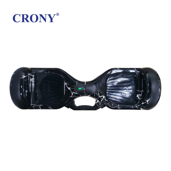 CRONY D1+ Black Smart Self-Balancing Hoverboard 250W Bluetooth Speaker, LED Lights, ABS Body, 12KM/H Speed, 15KM Range, Electric Hoverboard for Kids & Adults