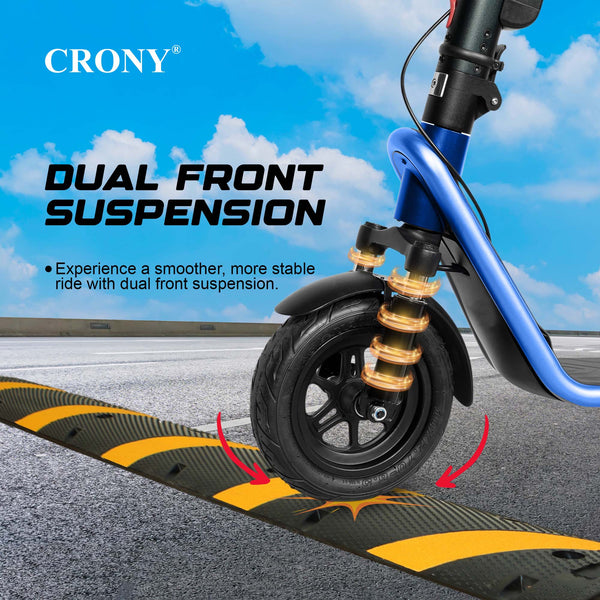 CRONY X11 Max Electric Scooter with 1-Year Scooter Warranty & 3-Month Battery, Controller & Accelerator Warranty, 450W Motor, 36V 13Ah Detachable Battery, 40–60KM/H Speed, Up to 60KM Range, APP Connectivity