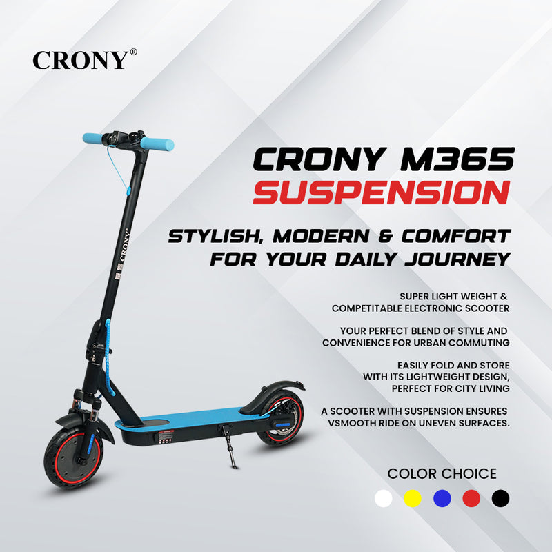 CRONY XM M365 blue  with Suspension and APP E-Scooter Max speed 45 KM/H Electric Scooter Aluminium Alloy Folded 8.5 Inch tires