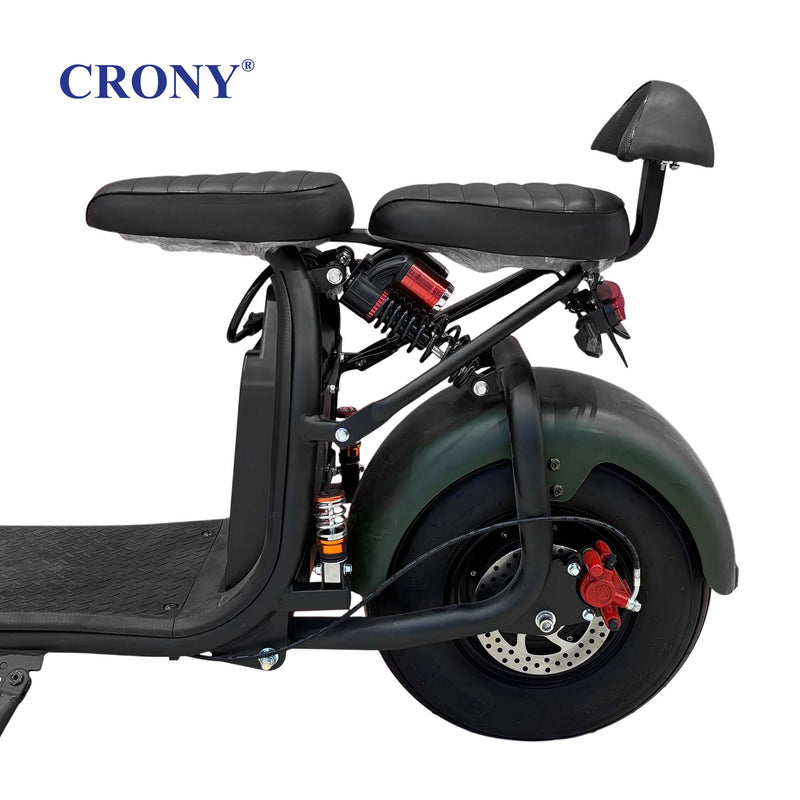 CRONY X2000 Advanced Electric Scooter Featuring 2000W Motor, Dual Hydraulic Suspension, Dual Seat Comfort Design, Anti-Theft System, Removable 60V Lithium Battery and 70KM/H Top Speed