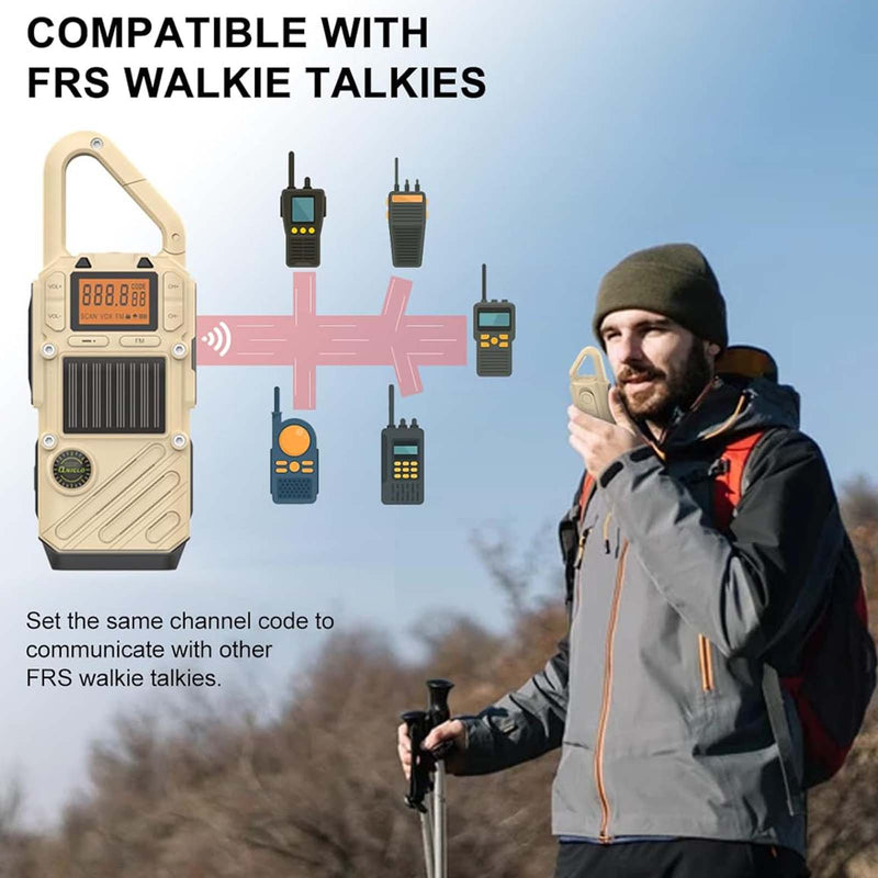 CRONY Q668 Multifunctional Walkie Talkie , 7-channel NOAA weather alerts to keep you informed about real-time weather conditions and emergencies
