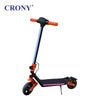 CRONY E72 Dual-Shock Electric Scooter for Kids, Orange, 150W Motor, 24V 2.6Ah Battery, 8-12KM/H Speed, 5-10KM Range, Front & Rear Suspension, LED Display, Easy Folding, 1 Year Motor Warranty