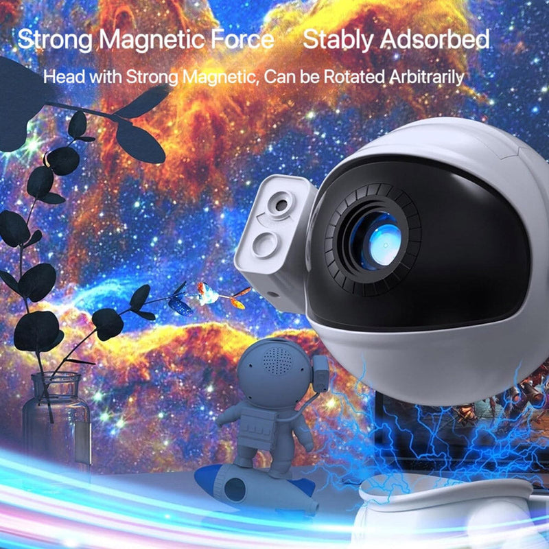 CRONY BT Rocket Astronaut Nebula projection light Rocket Astronaut Starry Sky Projector Night Light with 12 Film Sheets