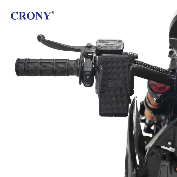 CRONY CRONY-01 High Configuration Electric Dirt Bike 2500W Motor, 48V 24Ah Battery, 45-55KM Range, 50-68KM/H Speed, Dual Suspension, Off-Road Tires, Bluetooth Speaker, LED Headlamp, Phone Holder, Digital Display, Free Helmet, 1 Year Motor Warranty