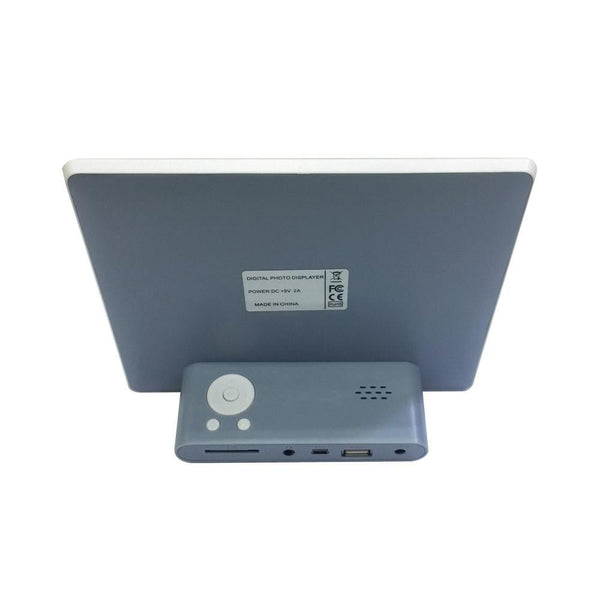 7 Inch Digital Photo Frame Display Photo/Music/Video Player Calendar Alarm Auto On/Off Timer, Support USB Drives and SD Card, Remote Control - Edragonmall.com