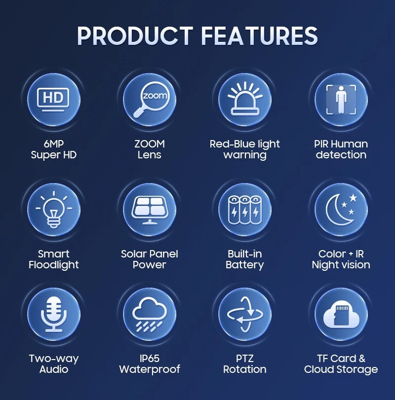 CRONY ST-558-8MP-12X-4G Dual Lens Zoom Solar Battery Camera Solar Camera CCTV Surveillance PIR Outdoor 12X Zoom Dual Lens