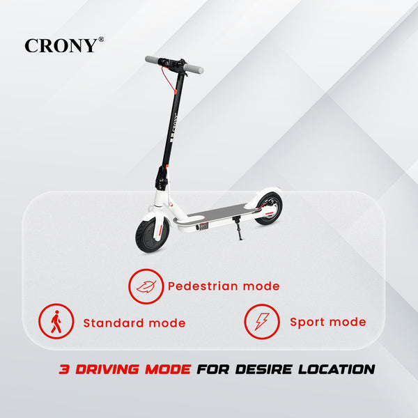 CRONY M365 Foldable Electric Scooter, Lightweight Commuter Scooter for Adults Kids, 250W Motor, Smart App Control, 25-45KM/H Max Speed, 10-25KM Range