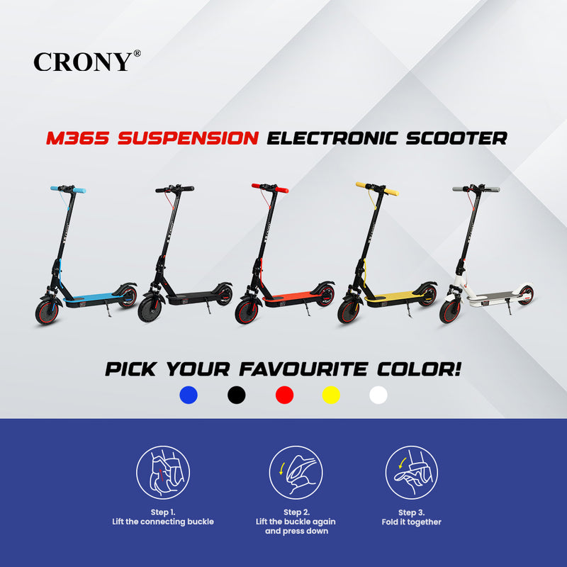 CRONY XM M365 blue  with Suspension and APP E-Scooter Max speed 45 KM/H Electric Scooter Aluminium Alloy Folded 8.5 Inch tires