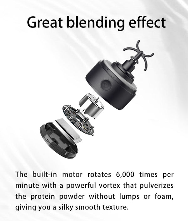 CRONY VT-006 Self-mixing Cup Portable Sustainable Rechargeable Plastic Electric Shaker Water Bottles