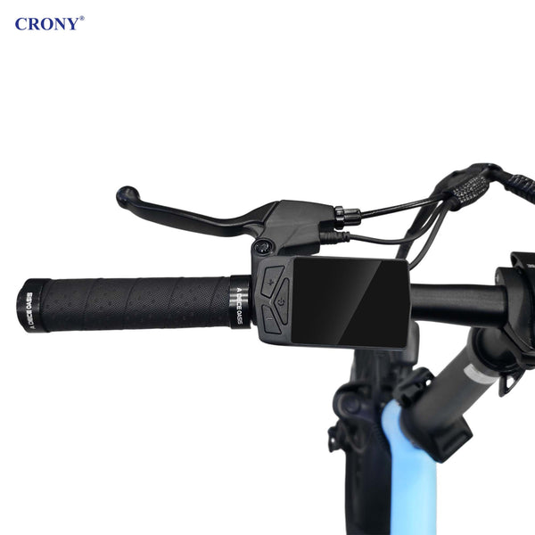 CRONY A20 Electric Bike, 350W Motor, 25–30 km/h Top Speed, 36V 9.6Ah Battery, 35–50 km Pure Electric Range, 80–100 km Assisted Range, 20-Inch Tires, Torque Sensor, Carbon Belt Drive, 2.4" IPS Color Display, Smart App, Foldable E-Bike