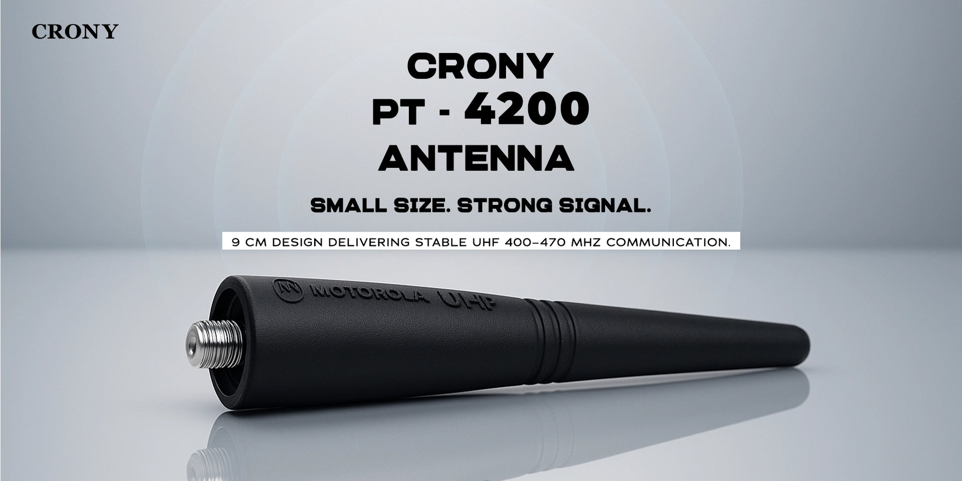 CRONY PT4200 Walkie Talkies antenna UHF 400-470MHz Stubby digital radio Antenna for CP040 CP140 CP150 CP160 - Hero Banner 1