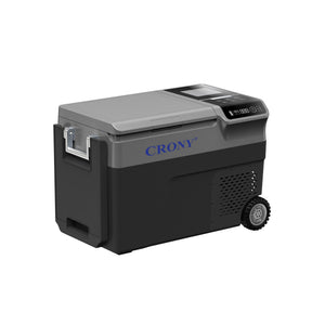 CRONY B35IM Ice Maker refrigerator with wheels Lever 38L Portable Ice Maker &amp Freezer Home &amp Car Use -20°C 7 Bullet Ice LED Control Wheels