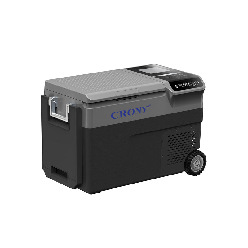 CRONY B35IM Ice Maker refrigerator with wheels Lever 38L Portable Ice Maker &amp;amp Freezer Home &amp;amp Car Use -20°C 7 Bullet Ice LED Control Wheels