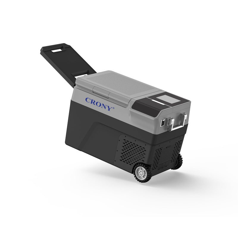 CRONY B35IM Ice Maker refrigerator with wheels Lever 38L Portable Ice Maker &amp Freezer Home &amp Car Use -20°C 7 Bullet Ice LED Control Wheels