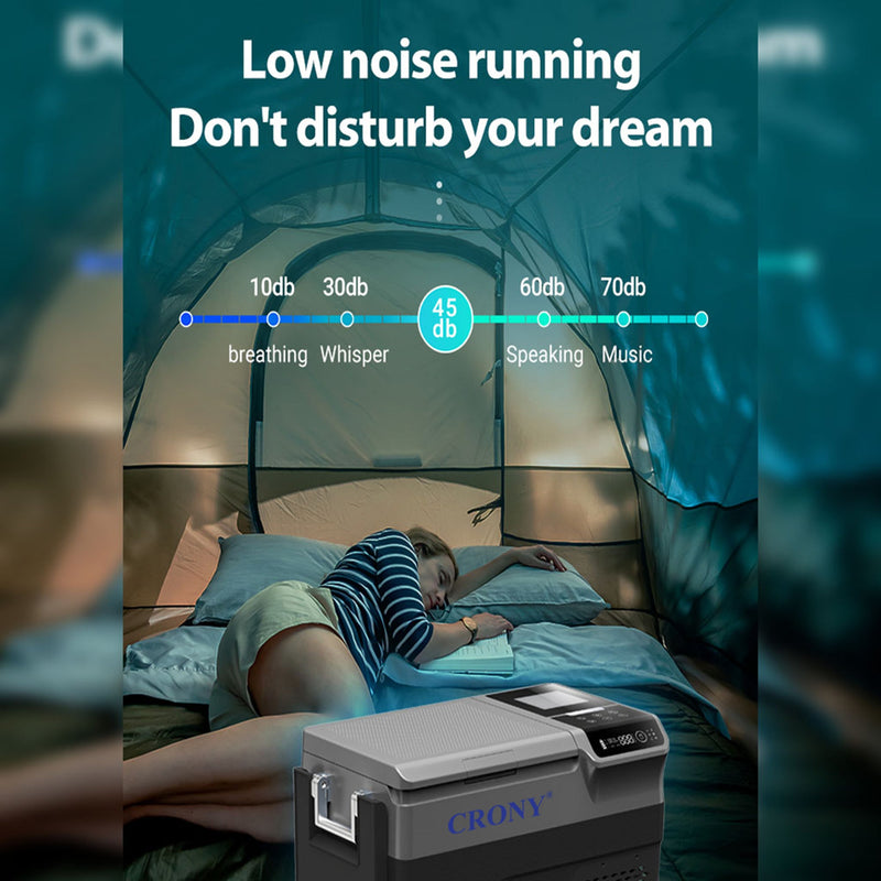 CRONY B35IM Ice Maker refrigerator with wheels Lever 38L Portable Ice Maker &amp Freezer Home &amp Car Use -20°C 7 Bullet Ice LED Control Wheels