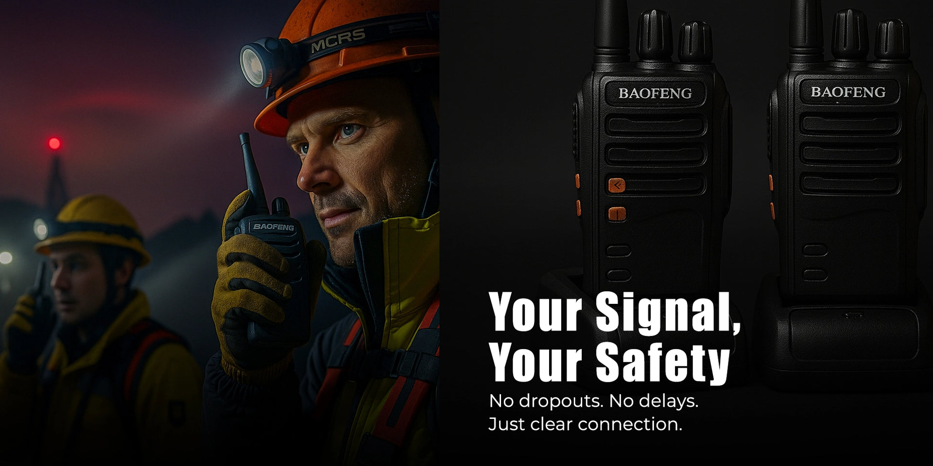 Baofeng 5W BF-888S 2PCS Walkie Talkies Two Way Radios Battery and Charger - Hero Banner 2