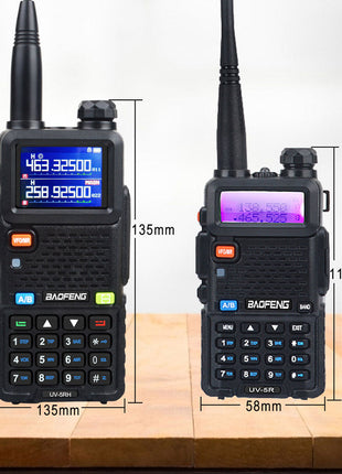 UV-5RH 7W VHF UHF 136-174MHz 220-260MHz 400-520MHz Tri-Bands 999Ch Frequency Search Weather Forecast FM Walkie Talkie