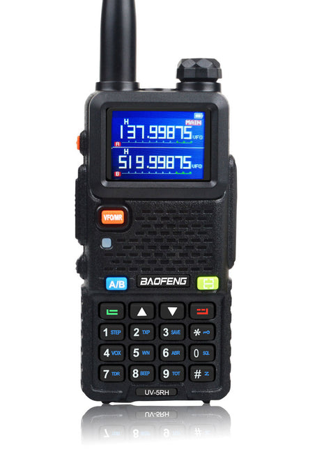 UV-5RH 7W VHF UHF 136-174MHz 220-260MHz 400-520MHz Tri-Bands 999Ch Frequency Search Weather Forecast FM Walkie Talkie