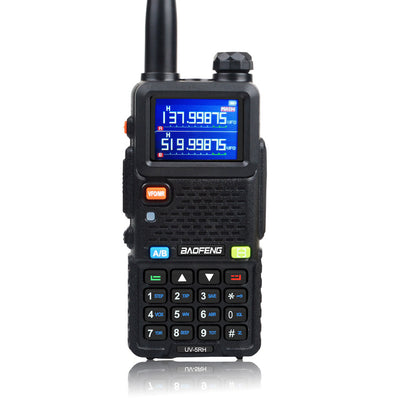 UV-5RH 7W VHF UHF 136-174MHz 220-260MHz 400-520MHz Tri-Bands 999Ch Frequency Search Weather Forecast FM Walkie Talkie